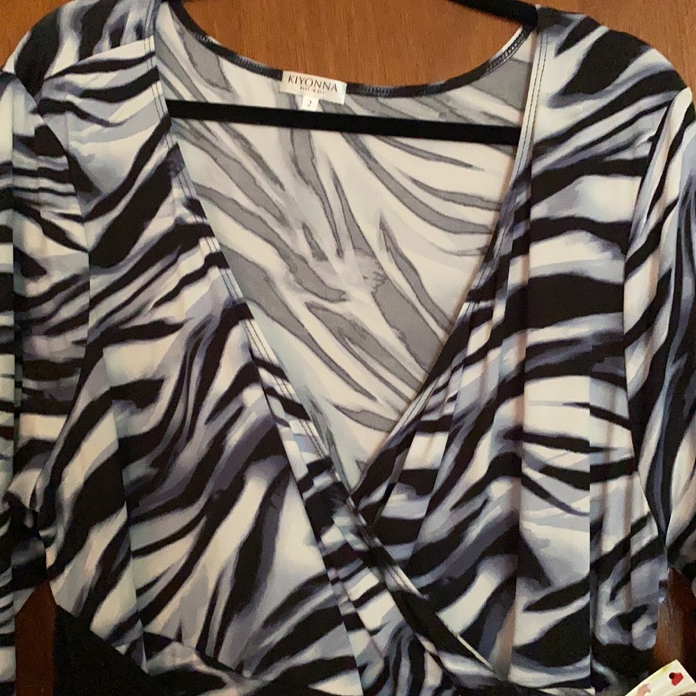 Kiyonna zebra dress with sash - Picture 4 of 8